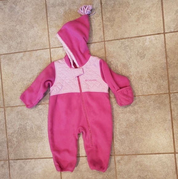 Columbia Other - Pink Columbia hooded bodysuit